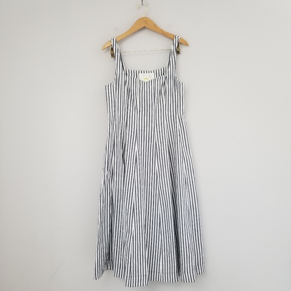 Anthropologie Maeve Fowler Striped Midi Dress - Picture 2 of 11